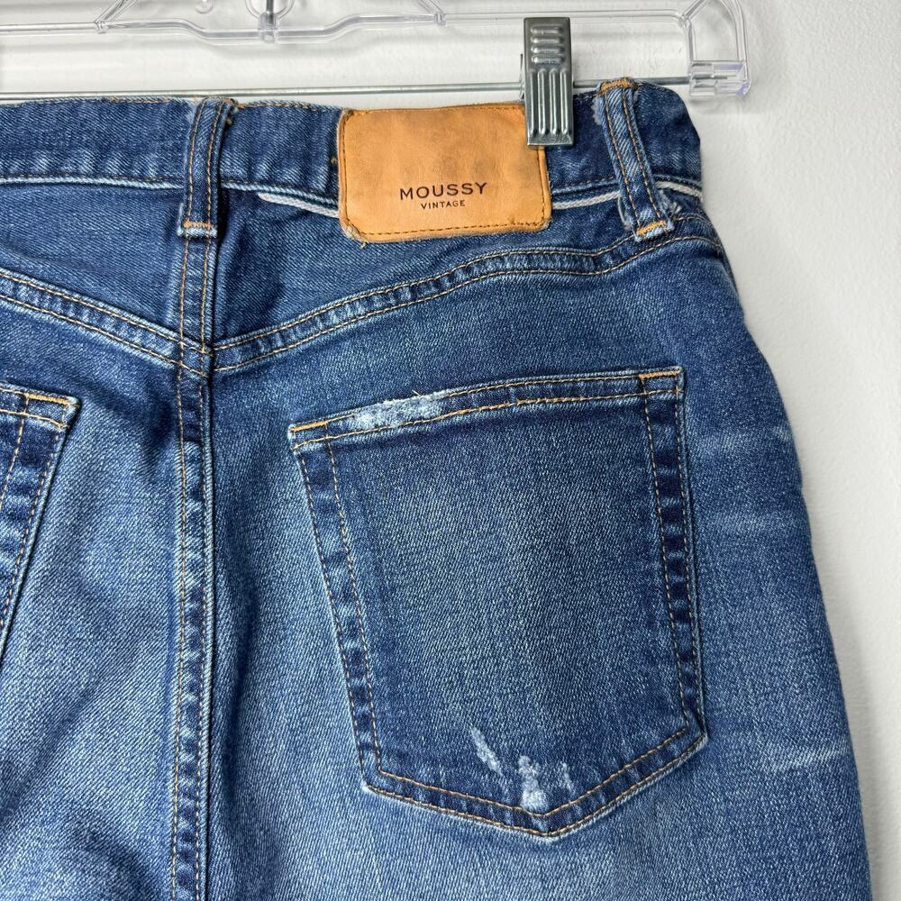 Moussy Vintage Rhode Cropped Flare Jeans Size 28 - Picture 9 of 11